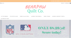 Desktop Screenshot of bearpawquiltco.com
