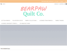 Tablet Screenshot of bearpawquiltco.com